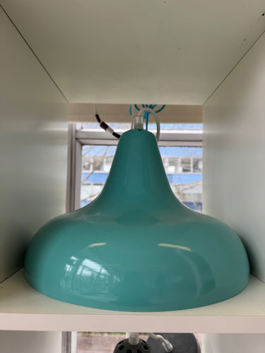 Bell-Shaped Glossy Pendant Light Shades - Yellow, Blue, Grey