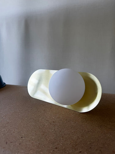 Maytoni Bao Wall Lamp - Gold Metal & White Glass