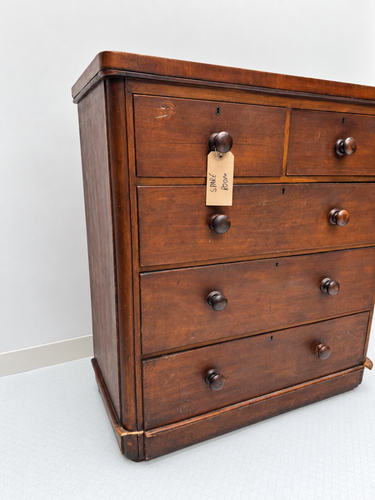 Victorian Mahogany Chest of Drawers -- Two-Over-Three