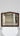 Large early 20th century wooden framed angular bevelled edged Mirror