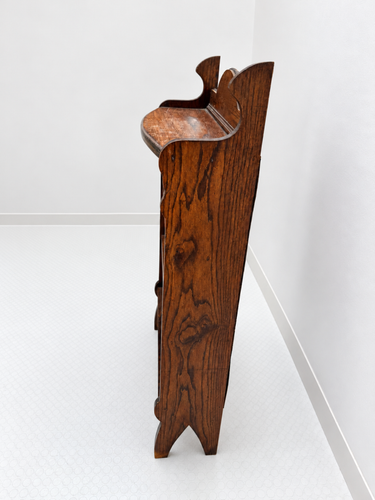 Edwardian Oak Beaded Bookcase