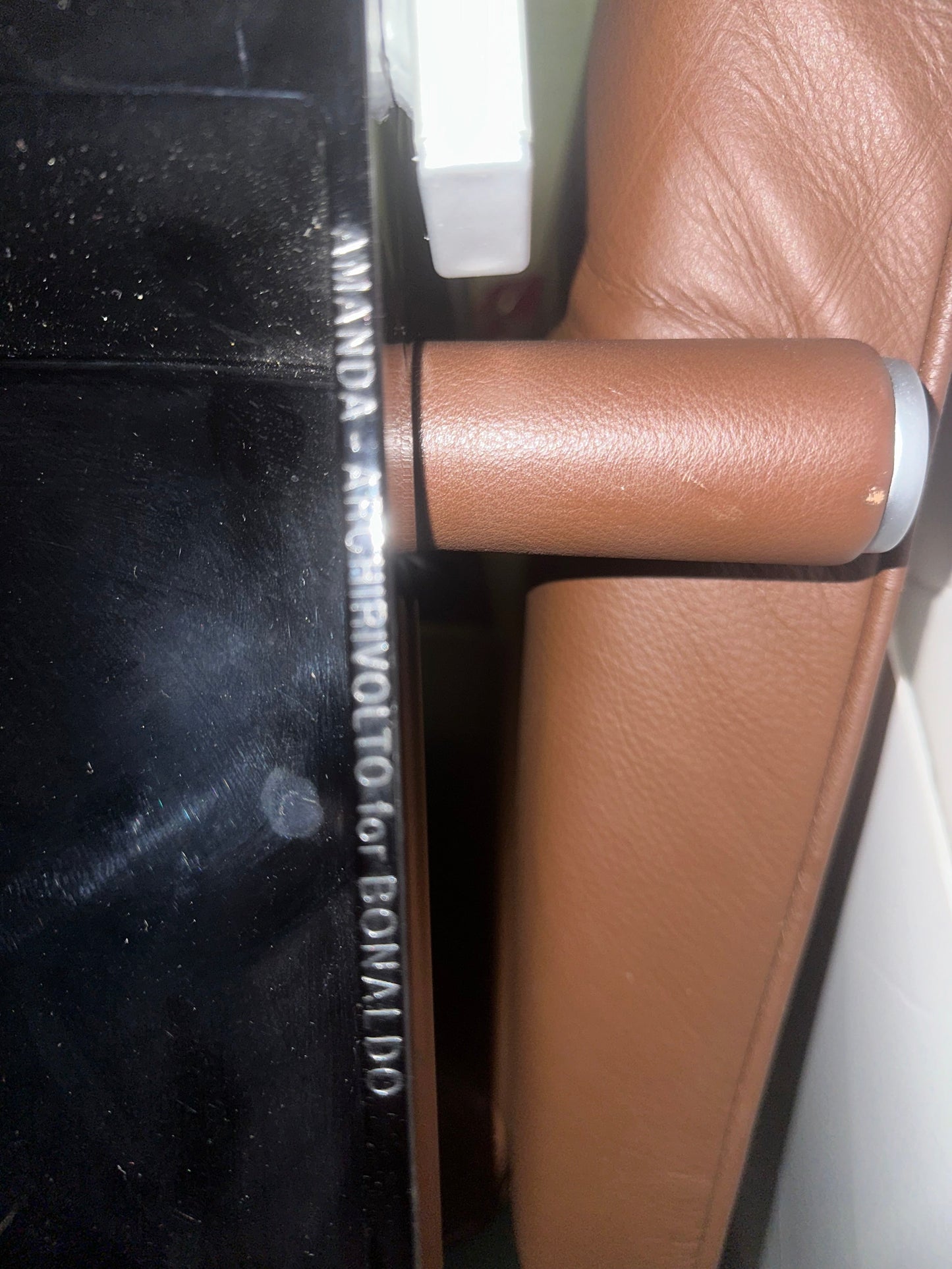 Amanda Chair for Bonaldo, Black Polycarbonate with metal legs