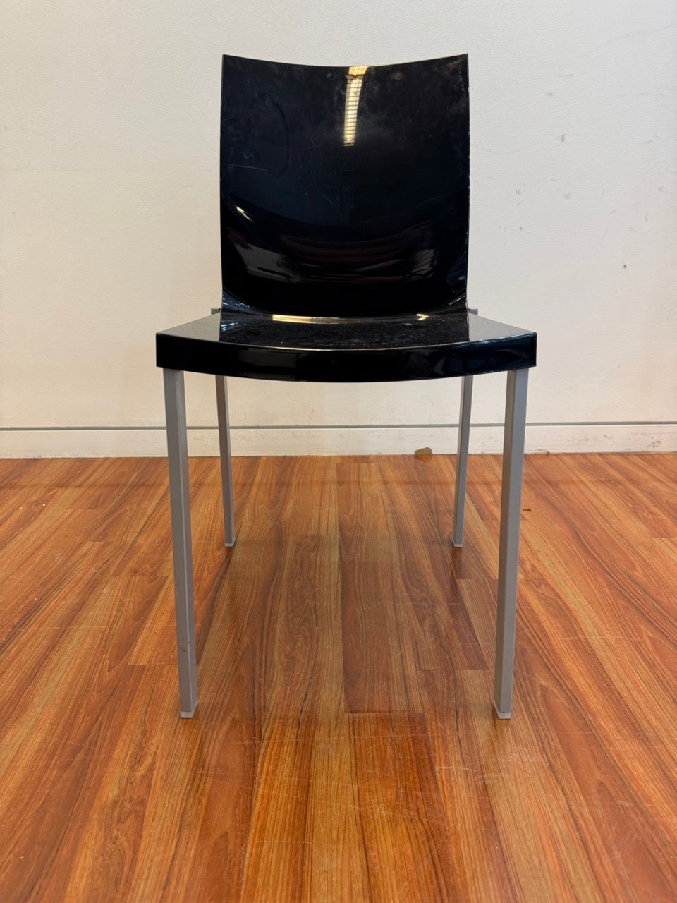 Amanda Chair for Bonaldo, Black Polycarbonate with metal legs