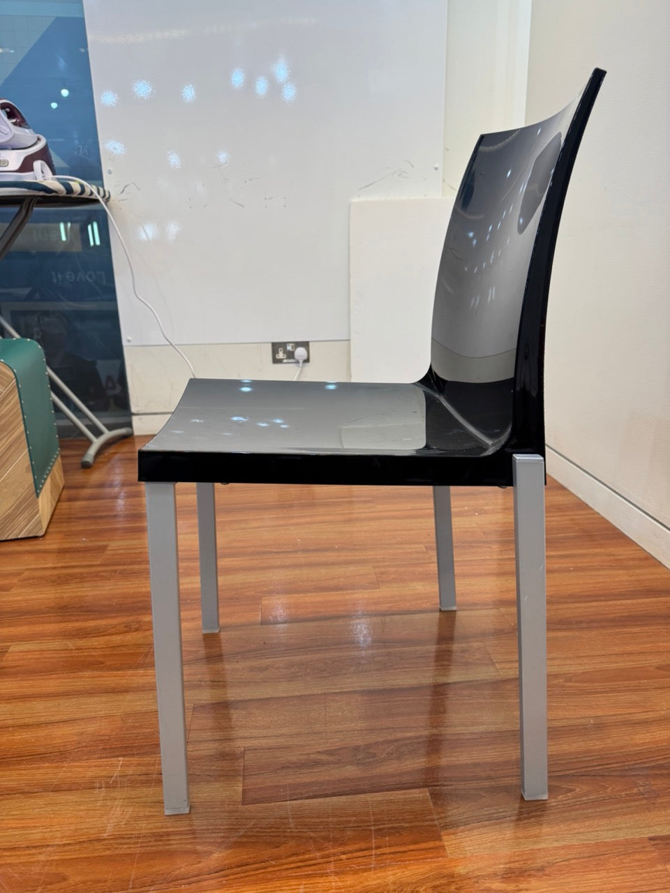 Amanda Chair for Bonaldo, Black Polycarbonate with metal legs