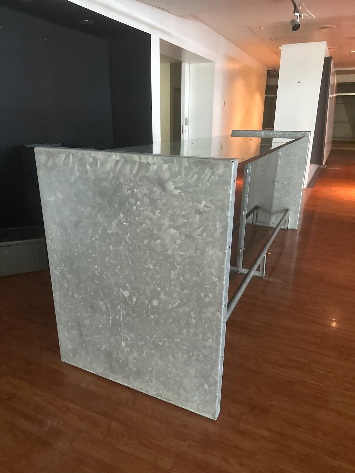 Bulo Galvanized Steel Reception Desk