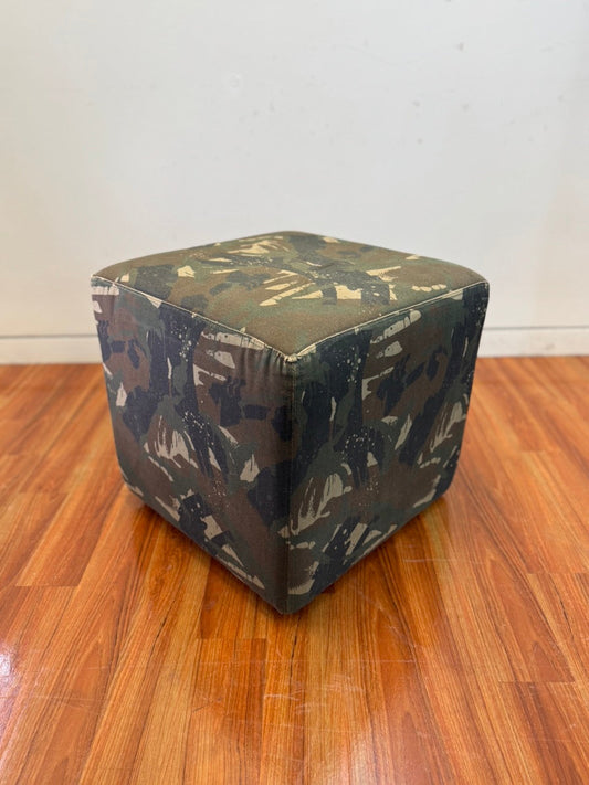 Camouflage Fabric Pouffe (2)