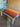 Bespoke striped colour block table with glass top