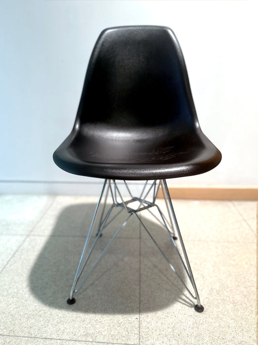 Vitra Style Eames Dining Chairs DSR, Black, Eiffel