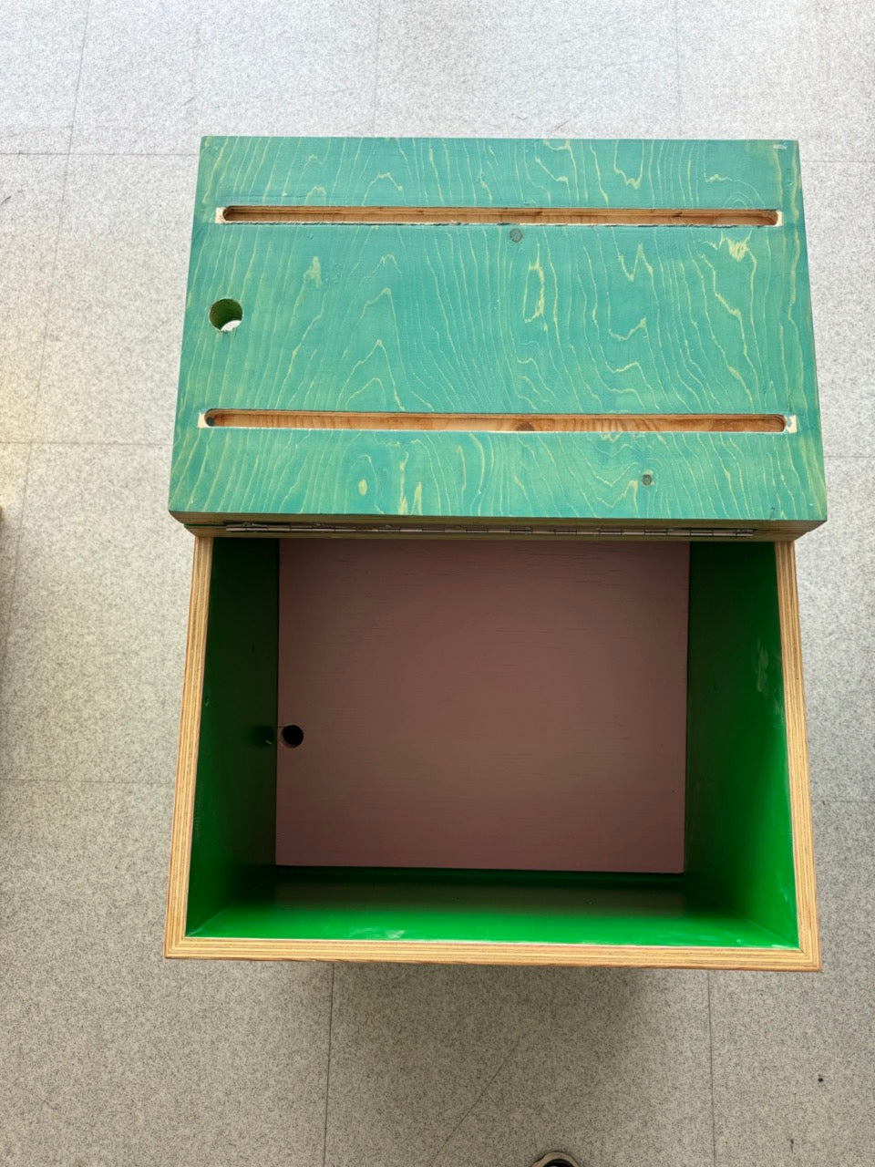 Bespoke Cube Colour Blocked Ply Wood Storage Units - set of 6