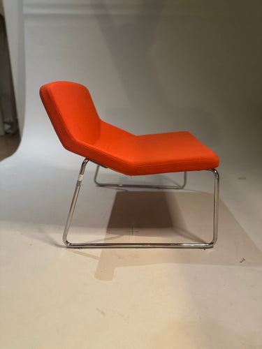 Niski Fotel Formula Sled style chair - orange