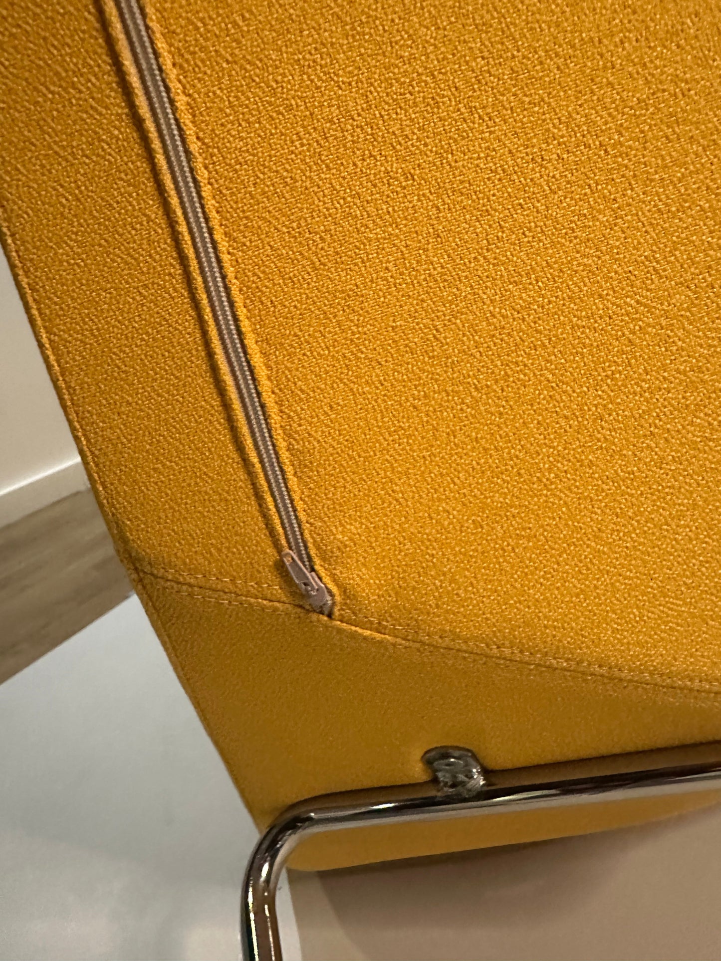 Niski Fotel Formula Sled style chair - yellow double seat