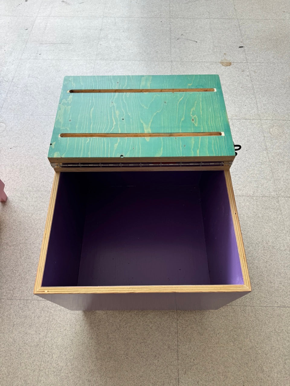 Bespoke Cube Colour Blocked Ply Wood Storage Units - set of 6