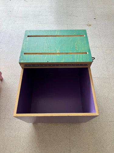 Bespoke Cube Colour Blocked Ply Wood Storage Units - set of 6