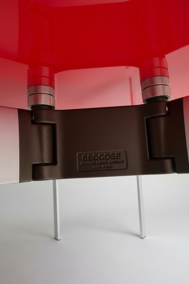 Red METRA table by Makio Hasuike for Seccose