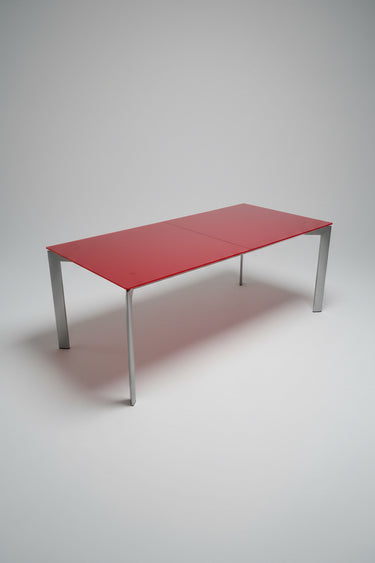 Red METRA table by Makio Hasuike for Seccose