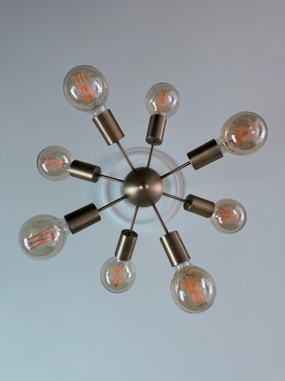 Heals Mega Junction Chandelier 12 Light Satin Nickel