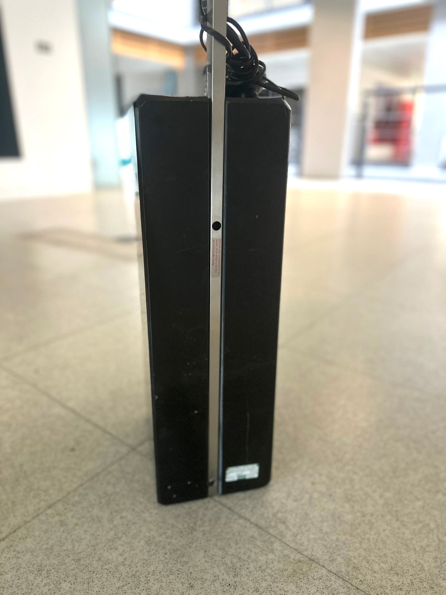 Flos Arco Led Lamp, Black Marble Base, Stainless Steel Stem Adjustable Reflector