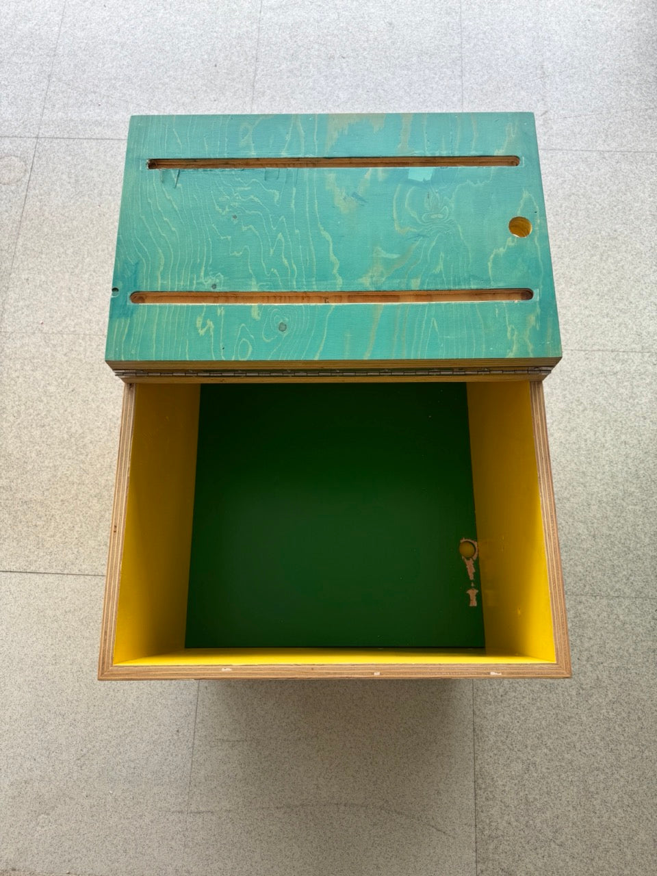 Bespoke Cube Colour Blocked Ply Wood Storage Units - set of 6