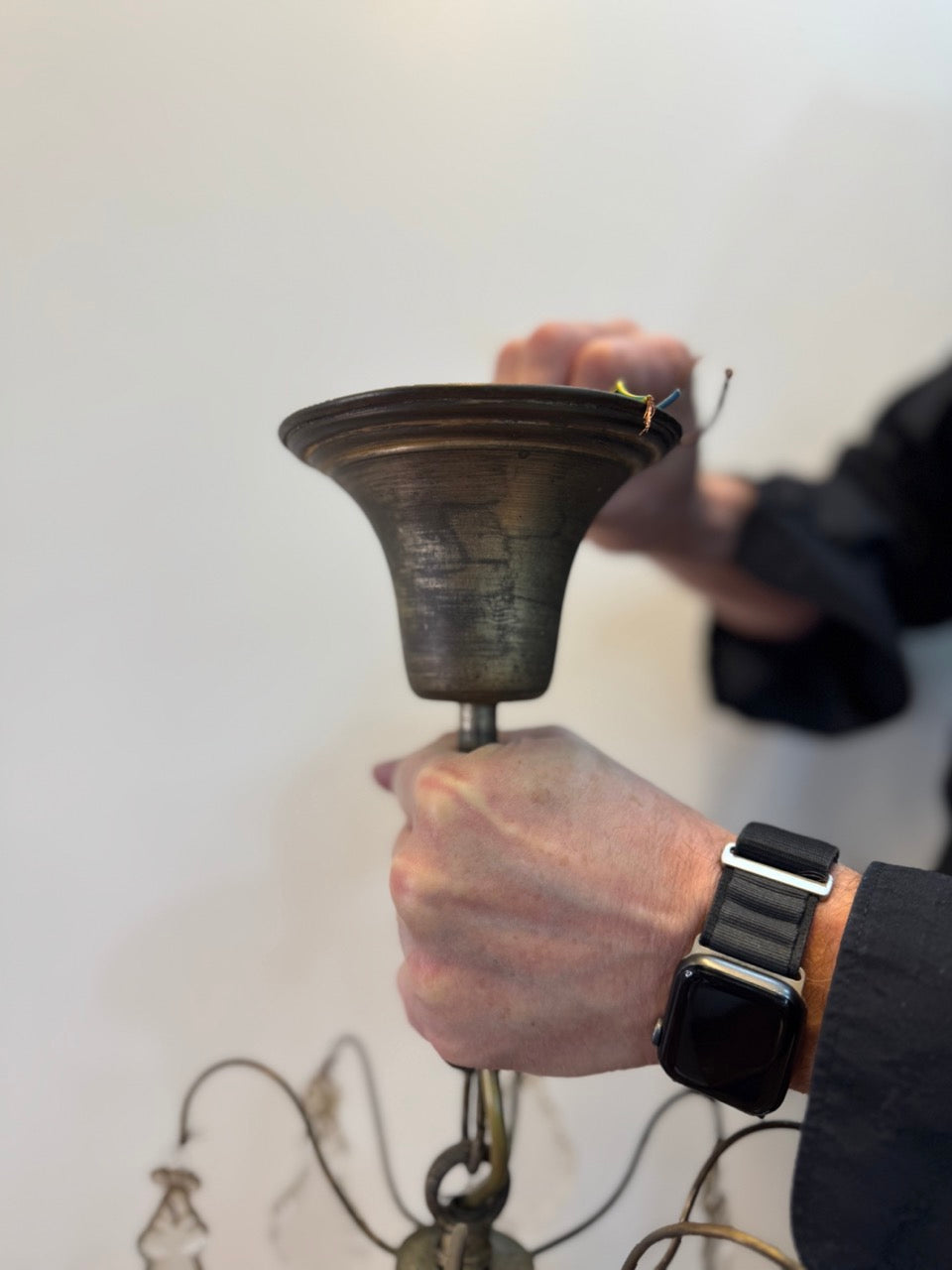 Crystal Chandelier - amber