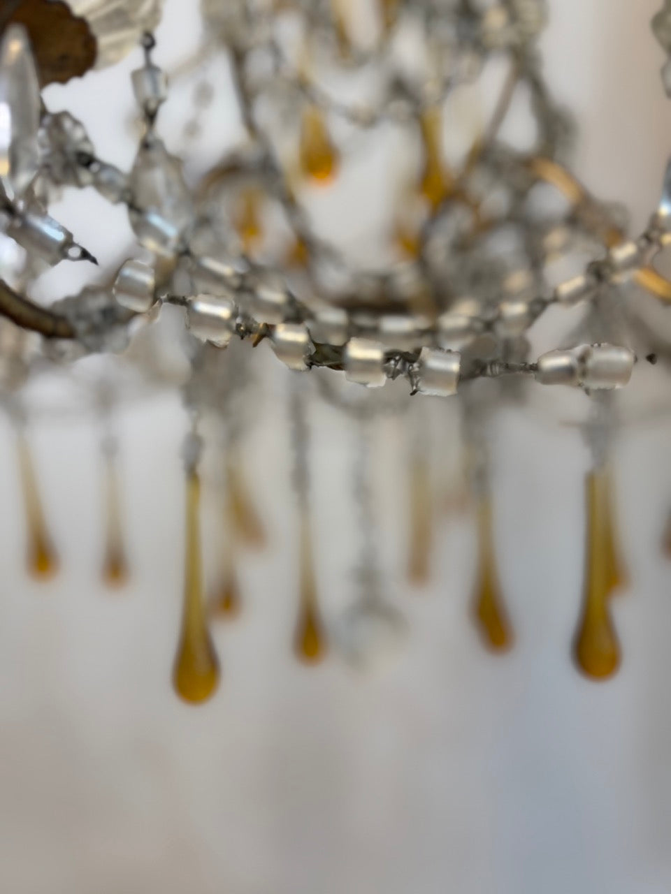 Crystal Chandelier - amber