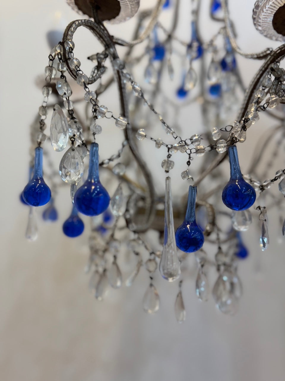 Crystal Chandelier - Blue
