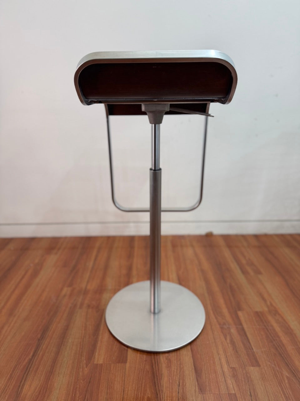 LEM Bar Stool - dark wood seat finish