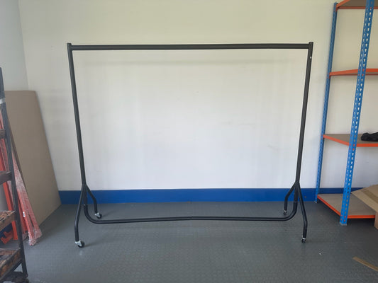 Wide Black Clothes Rail (7)