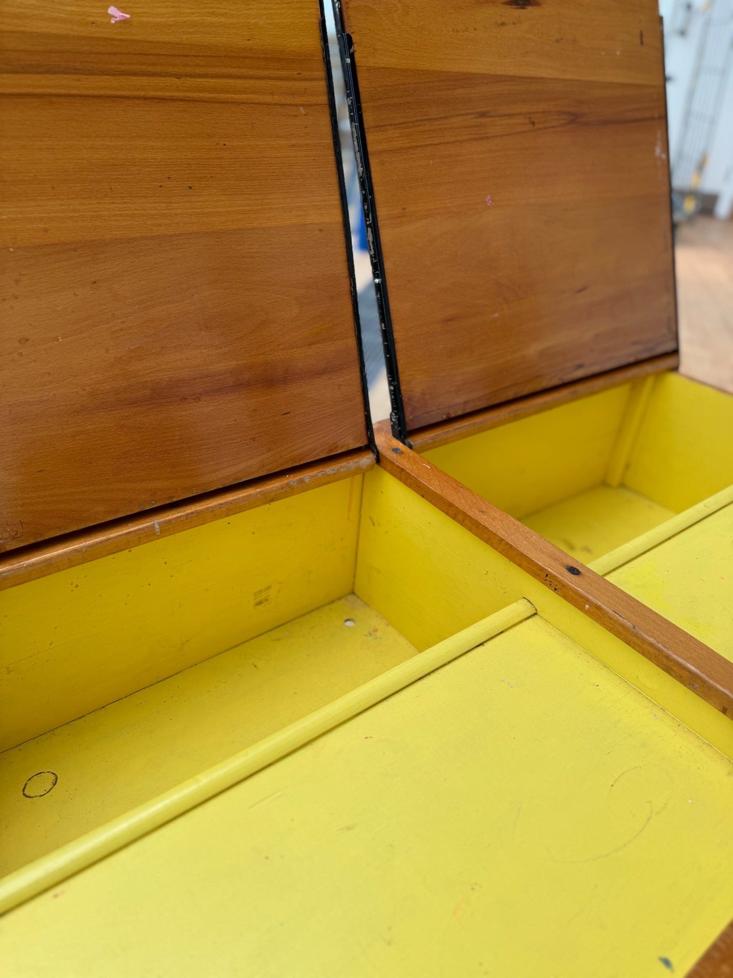 Vintage Painted School Desk