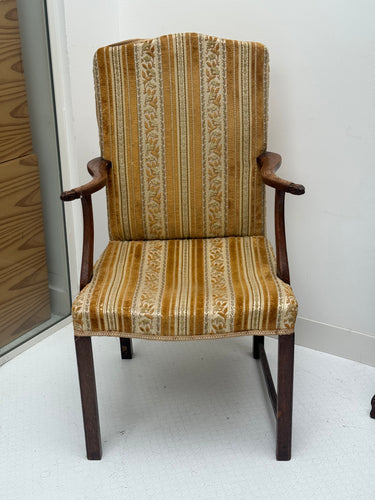 Victorian Armchair with Lion Paw Armrests