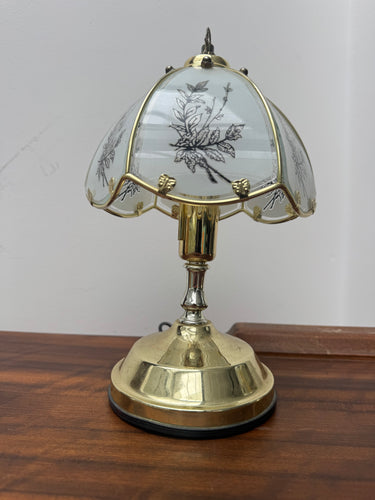 Pair of Vintage Bedside Lamps - Floral Design
