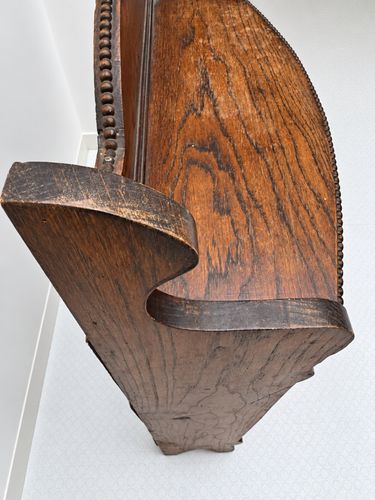 Edwardian Oak Beaded Bookcase