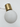Modern Minimalist Brushed Brass & Opal Glass Globe Pendant Light