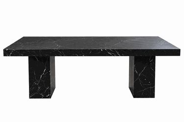 Black Marble Effect Dining Table