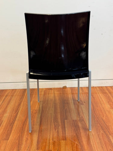 Amanda Chair for Bonaldo, Black Polycarbonate with metal legs