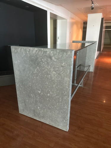 Bulo Galvanized Steel Reception Desk