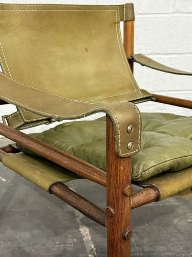 Pair Of Sirocco Lounge Chairs, Leather & Rosewood, Ab Aneby, 1960s