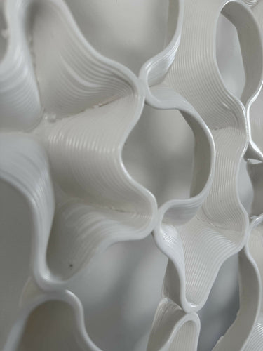 Voronoi Wave Wall Art - Made from Sugarbeet