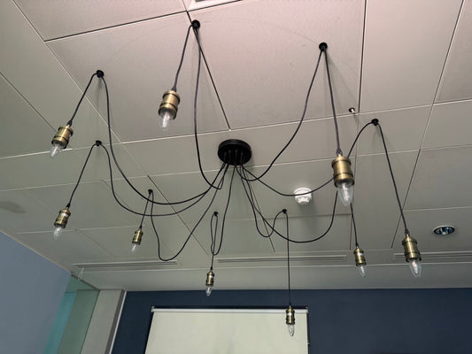 Multi Light Spider Chandelier