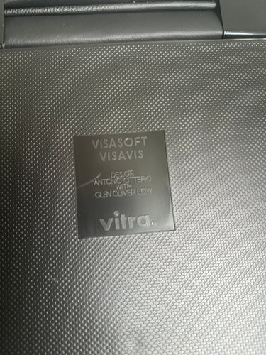 Vitra Visavis Brown Leather Reception Chair