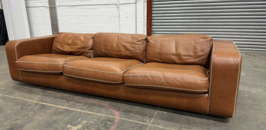 Machalke Valentino Leather Sofa Brown Three Seater