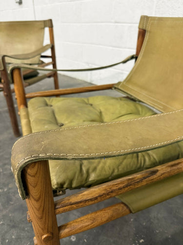 Pair Of Sirocco Lounge Chairs, Leather & Rosewood, Ab Aneby, 1960s