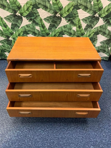 G Plan Mid Century Teak Chest of Drawers | 3 Drawers | Vintage Retro