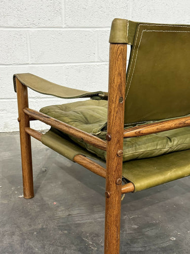 Pair Of Sirocco Lounge Chairs, Leather & Rosewood, Ab Aneby, 1960s
