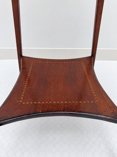 Fine Antique Edwardian Inlaid Mahogany Octagonal Occasional Table (c. 1900)