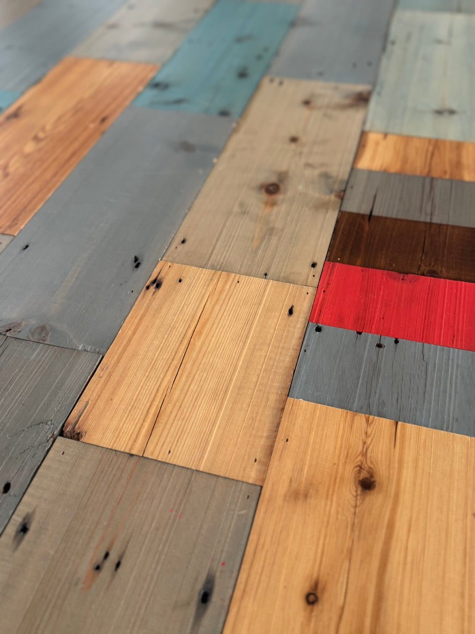 Reclaimed wood meeting table