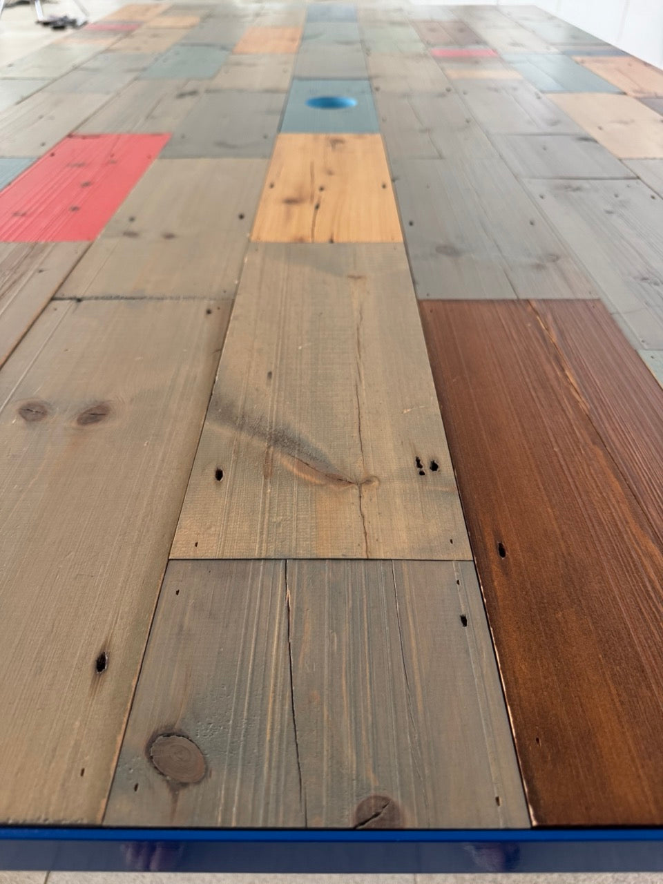 Reclaimed wood meeting table