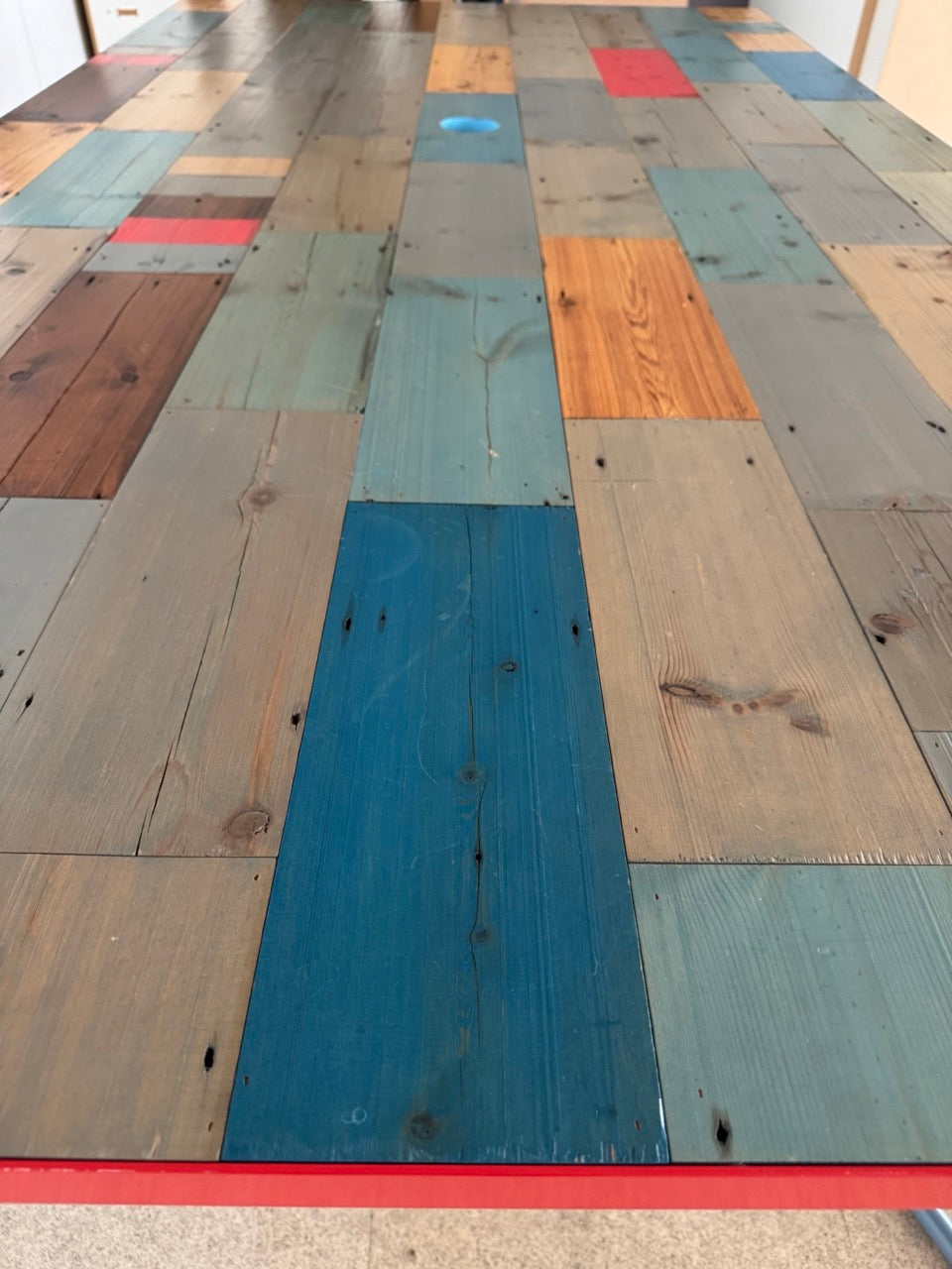 Reclaimed wood meeting table