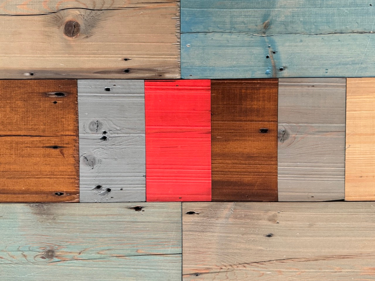 Reclaimed wood meeting table