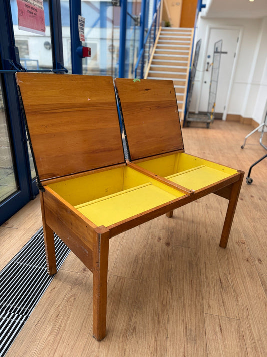 Vintage Painted School Desk