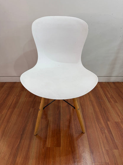 Eames style ribbed Eiffel dining chair